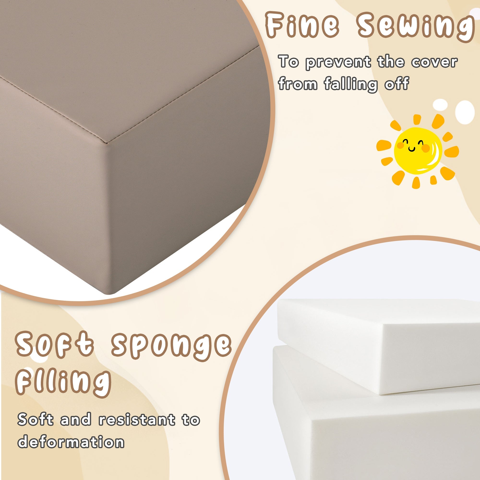 Soft Climb and Crawl Foam Playset 6 in 1, Soft Play Equipment Climb