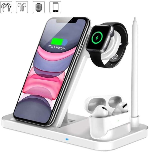 10W 4 In 1 Fast Wireless Charging Station